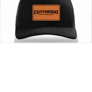 Stylish black cap with embroidered logo